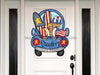 Truck Sign Patriotic Wood Sign Door Hanger Decoe-W-118 22