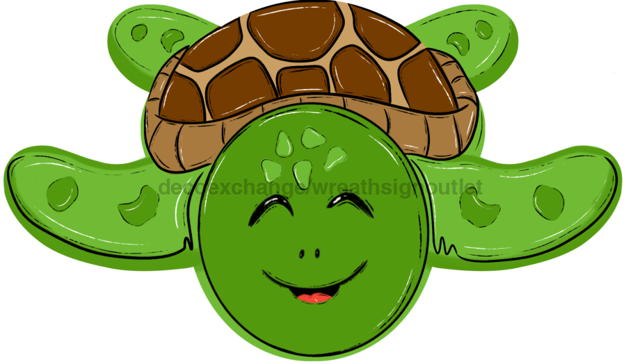 Turtle Door Hanger Beach Decoe-W-759-Dh 22’ Wood