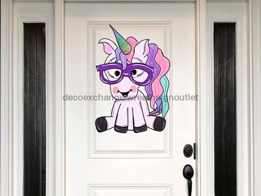 Unicorn Sign Wood Sign Door Hanger Decoe-W-342 22