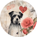 Valentine Door Hanger Dog Sign Dco-00872-Dh For Wreath 18 Round