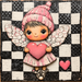 Valentine Sign Cupid Dco-02136 For Wreath 10X10’’ Metal