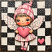 Valentine Sign Cupid Dco-02138 For Wreath 10X10’’ Metal