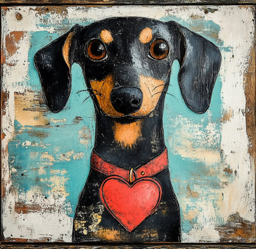 Valentine Sign, Dog Sign, DCO-02241, Sign For Wreath, 10x10 Metal Sign