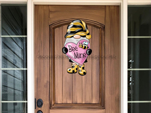 Valentine Sign Gnome Bee Mine Wood Sign Pcd-W-076 22 Door Hanger