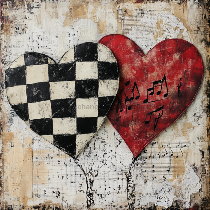 Valentine Sign, Heart Sign, DCO-02219, Sign For Wreath, 10x10 Metal Sign