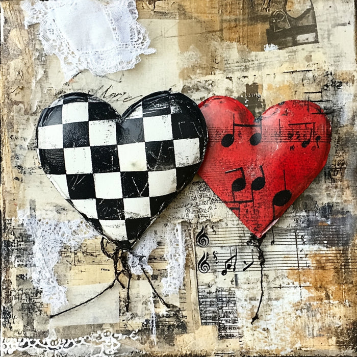 Valentine Sign, Heart Sign, DCO-02234, Sign For Wreath, 10x10 Metal Sign