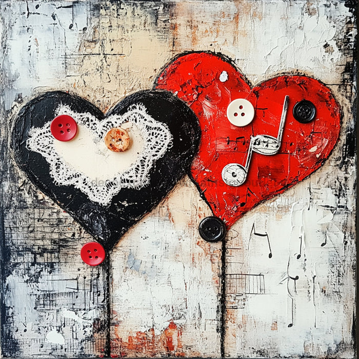 Valentine Sign, Heart Sign, DCO-02253, Sign For Wreath, 10x10 Metal Sign