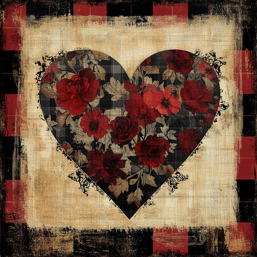 Valentine Sign, Heart Sign, DCO-02260, Sign For Wreath, 10x10 Metal Sign