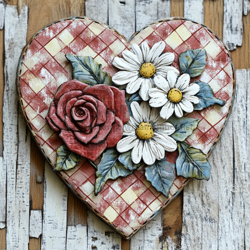 Valentine Sign, Heart Sign, DCO-02272, Sign For Wreath, 10x10 Metal Sign