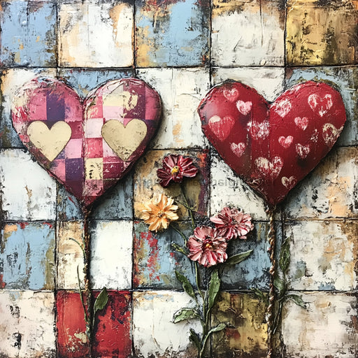 Valentine Sign, Heart Sign, DCO-02282, Sign For Wreath, 10x10 Metal Sign