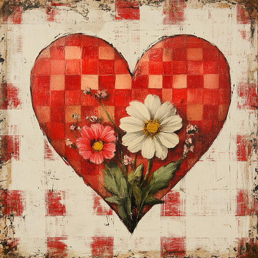 Valentine Sign, Heart Sign, DCO-02284, Sign For Wreath, 10x10 Metal Sign