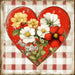 Valentine Sign, Heart Sign, DCO-02290, Sign For Wreath, 10x10 Metal Sign