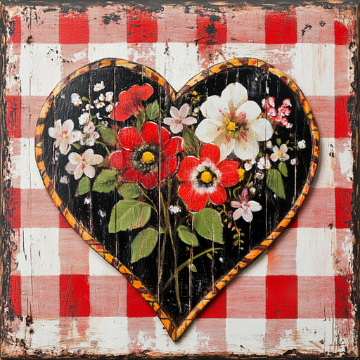 Valentine Sign, Heart Sign, DCO-02294, Sign For Wreath, 10x10 Metal Sign