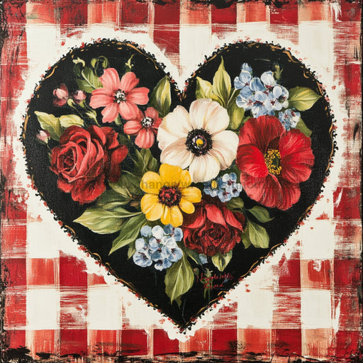 Valentine Sign, Heart Sign, DCO-02300, Sign For Wreath, 10x10 Metal Sign