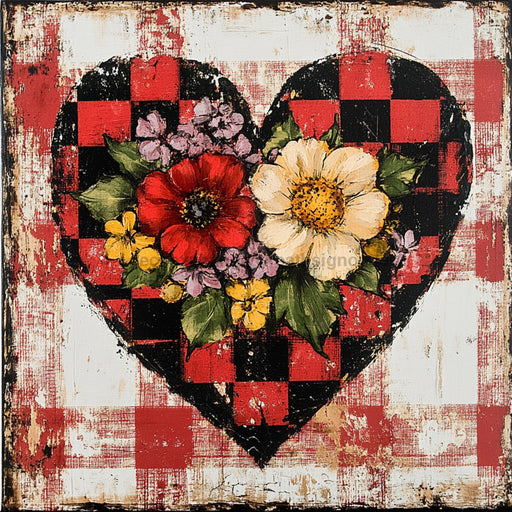 Valentine Sign, Heart Sign, DCO-02304, Sign For Wreath, 10x10 Metal Sign