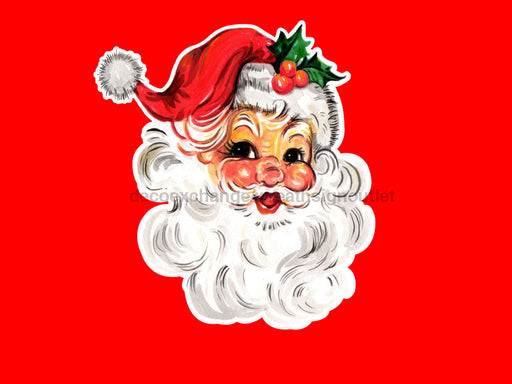 Vintage Santa Face Sign Christmas Wood Sign Decoe-W-90093 22 Door Hanger