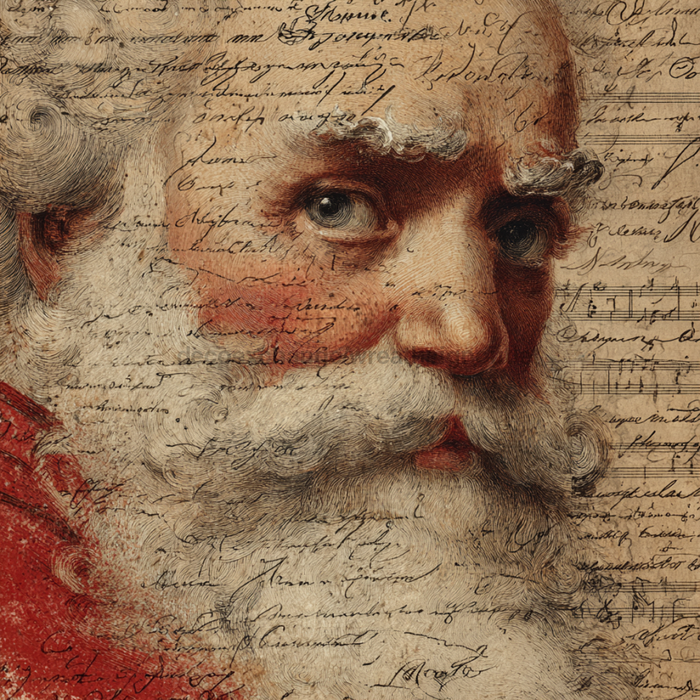 Vintage Santa Sign, DCO-102642, Sign For Wreath, 10x10in Metal Sign