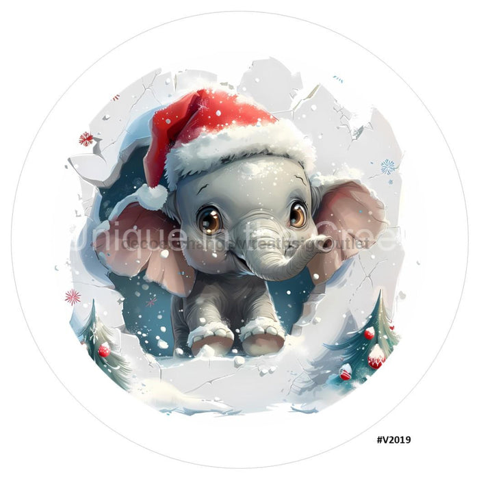 VINYL DECAL | 3D BREAKTHROUGH | ELEPHANT | V2019 - Unique in the Creek LTD