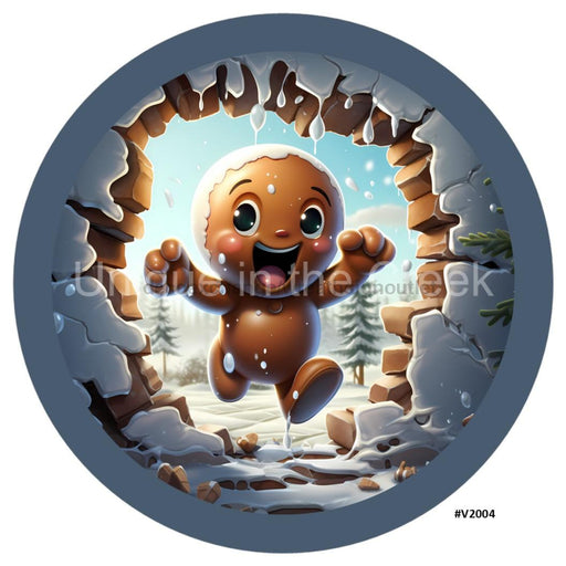 VINYL DECAL | 3D BREAKTHROUGH | GINGERBREAD | V2004 - Unique in the Creek LTD