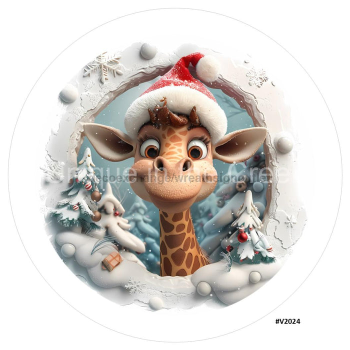 VINYL DECAL | 3D BREAKTHROUGH | GIRAFFE | V2024 - Unique in the Creek LTD