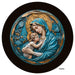 VINYL DECAL | 3D WOOD LOOKING | MARY AND JESUS | BLUE/GOLD | V2046 - Unique in the Creek LTD