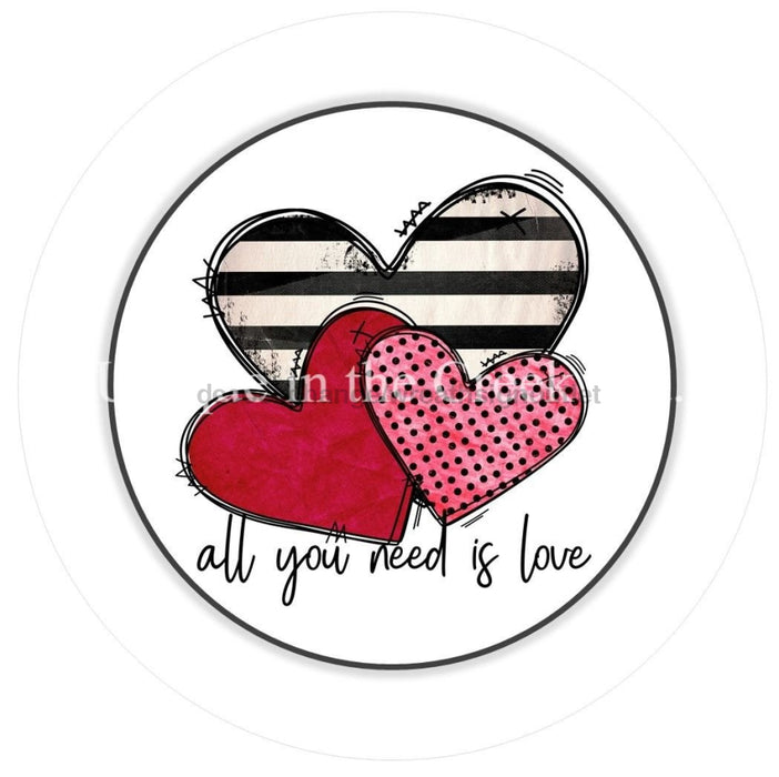 Vinyl Decal | All You Need Is Love | Hearts | Valentine's Day - Unique in the Creek LTD
