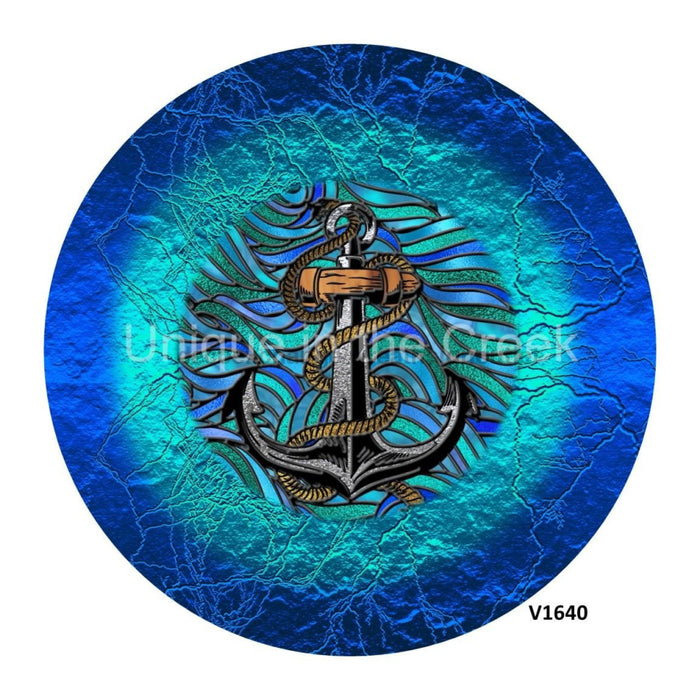 VINYL DECAL | ANCHOR / ROPE | STAINED GLASS LOOK | EVERYDAY - Unique in the Creek LTD