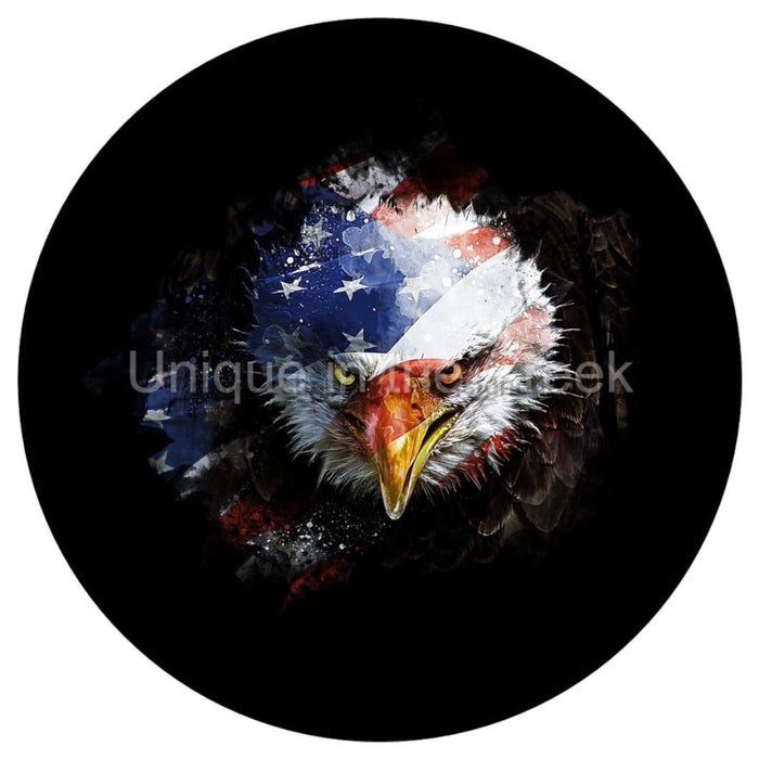 VINYL DECAL | BALD EAGLE | STARS AND STRIPES | ABSTRACT | USA | PATRIOTIC - Unique in the Creek LTD
