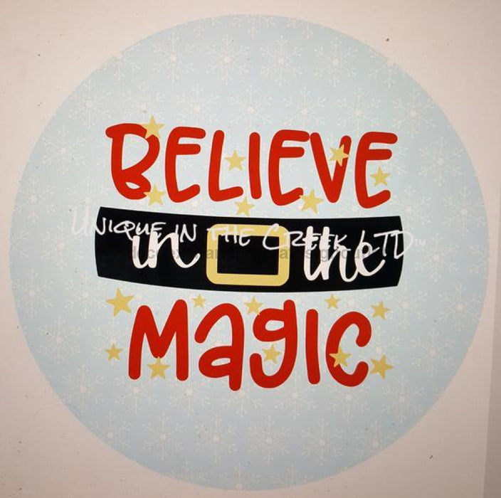 Vinyl Decal | Believe In Magic | Christmas | Winter - Unique in the Creek LTD