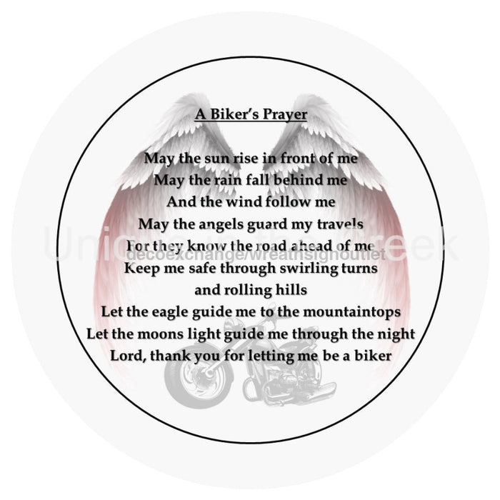 VINYL DECAL | BIKER'S PRAYER | EVERYDAY - Unique in the Creek LTD