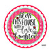 VINYL DECAL | BLESS THIS HOUSE | SPRING | RELIGIOUS 10.5’’ Vinyl Round 10.5’’ Vinyl Round