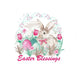Vinyl Decal | Bunnies | Blessings | Easter - Unique in the Creek LTD