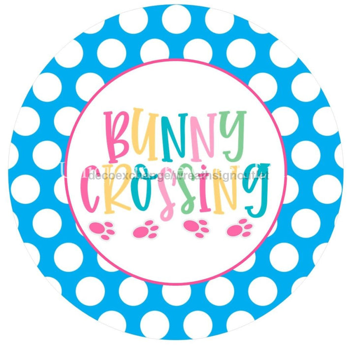 Vinyl Decal | Bunny Crossing | Polka Dots | Easter - Unique in the Creek LTD