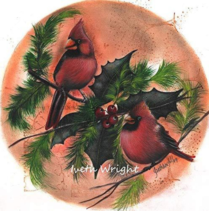 Vinyl Decal | Cardinal | Iveth Wright | Winter - Unique in the Creek LTD