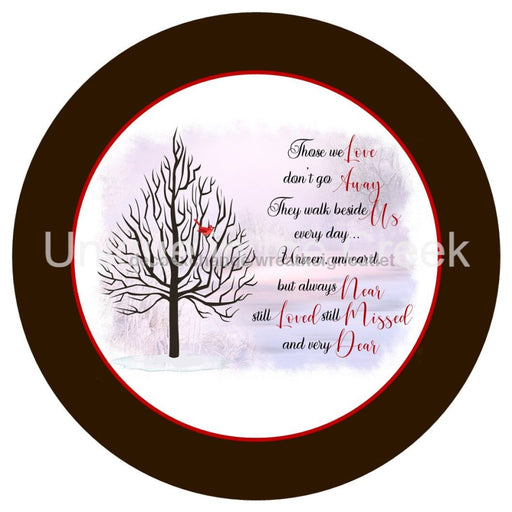 VINYL DECAL | CARDINAL | THOSE WE LOVE | WINTER | MEMORIAL - Unique in the Creek LTD