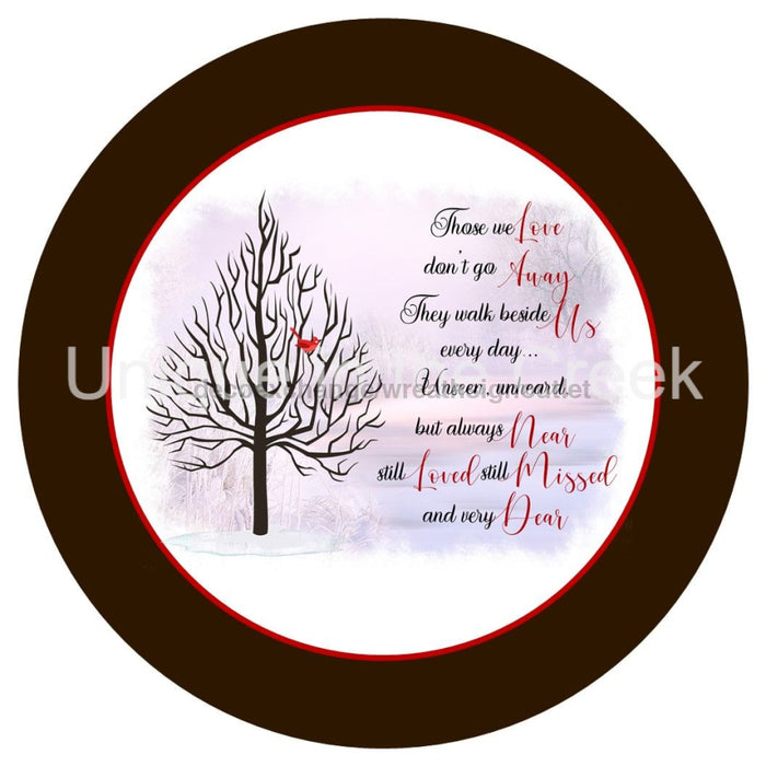 VINYL DECAL | CARDINAL | THOSE WE LOVE | WINTER | MEMORIAL - Unique in the Creek LTD