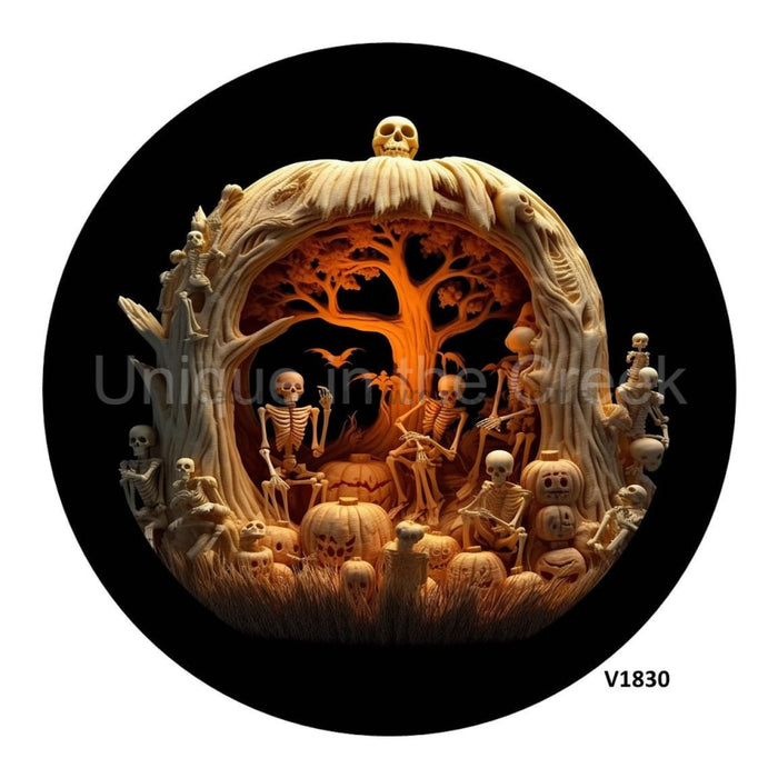 VINYL DECAL| CARVED PUMPKIN | 3D | HALLOWEEN | FALL - Unique in the Creek LTD