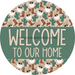 Wreath Sign Christmas Wreath Sign Welcome Western Decoe-2370 For Round vinyl