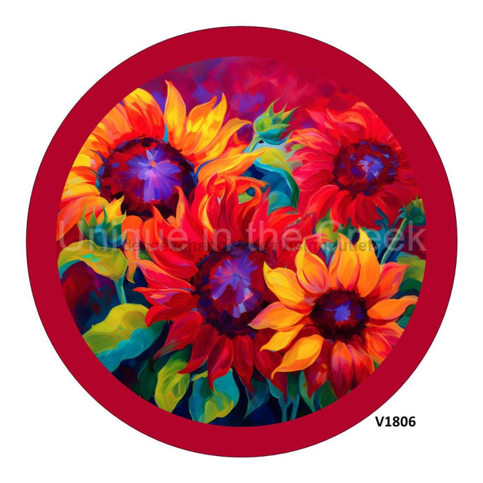 VINYL DECAL | COLORFUL SUNFLOWERS - Unique in the Creek LTD
