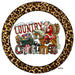Vinyl Decal | Country Christmas | Santa | Horse | Leopard Print | Christmas - Unique in the Creek LTD