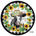VINYL DECAL | COW | SUNFLOWER | FARMHOUSE | SUMMER | ANIMALS - Unique in the Creek LTD