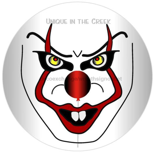 Vinyl Decal | Creepy Clown Face | Nickelwise | Halloween | Autumn | Fall - Unique in the Creek LTD