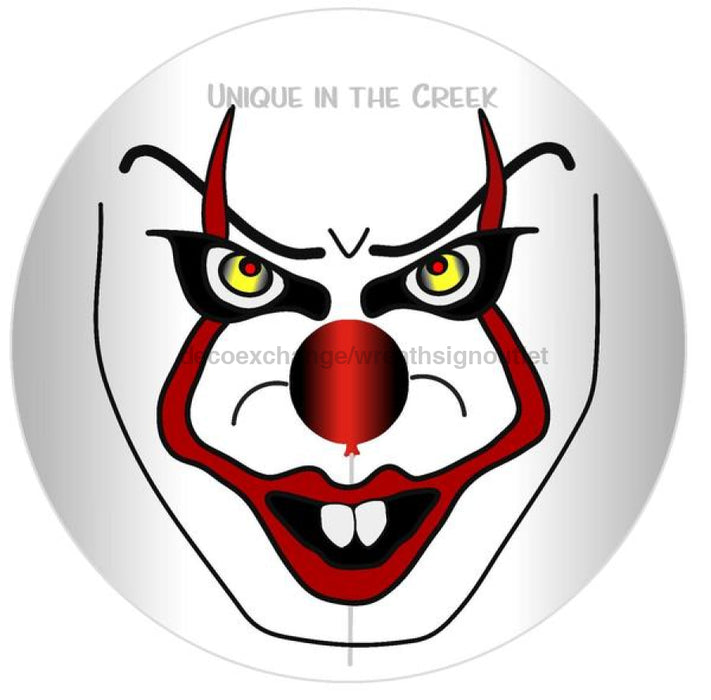 Vinyl Decal | Creepy Clown Face | Nickelwise | Halloween | Autumn | Fall - Unique in the Creek LTD