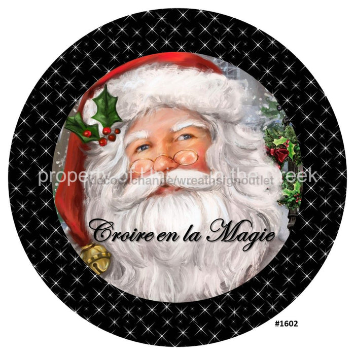 Vinyl Decal | Croire en la Magie | Sata | Christmas | French - Unique in the Creek LTD