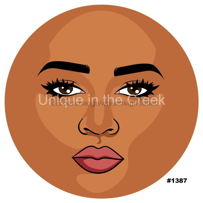 VINYL DECAL | DIVA HEAD | FRONT VIEW| QUEEN| EVERYDAY - Unique in the Creek LTD