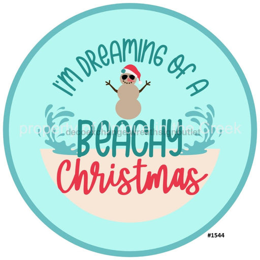 Vinyl Decal | Dreaming | Beachy Christmas | Christmas - Unique in the Creek LTD
