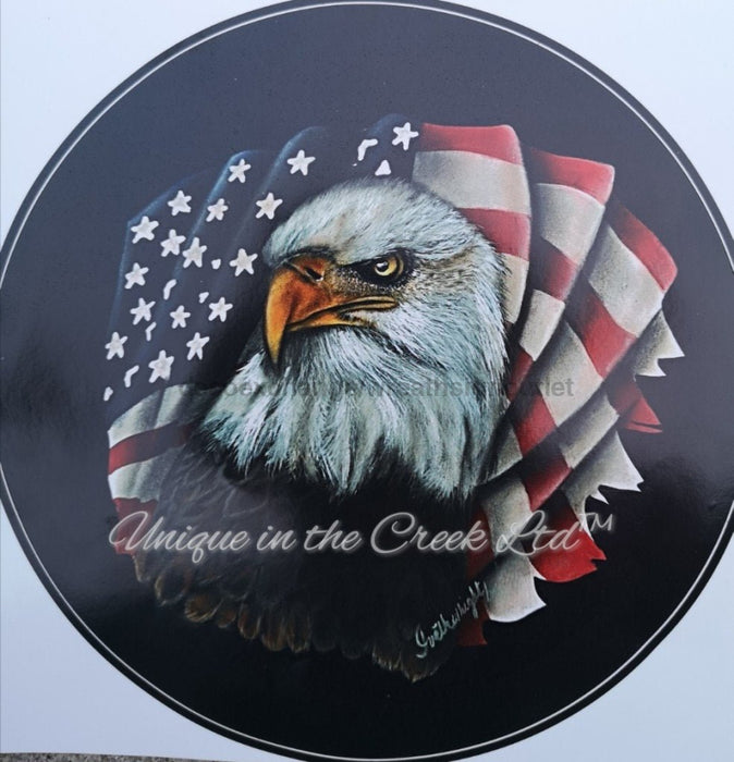 VINYL DECAL | EAGLE| PARIOTIC | IIVETH WRIGHT | SUMMER | EVERYDAY - Unique in the Creek LTD