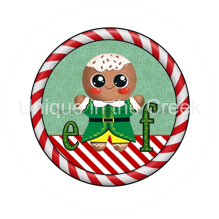 VINYL DECAL | ELF | GINGERBREAD | CANDY CANE | WINTER | CHRISTMAS - Unique in the Creek LTD