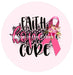 VINYL DECAL | FAITH HOPE CURE | BREAST CANCER AWARENESS - Unique in the Creek LTD