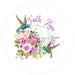 VINYL DECAL | FAITH, HOPE & LOVE | HUMMINGBIRD | FLOWERS | EVERYDAY - Unique in the Creek LTD